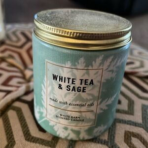 White Tea & Sage Mini Candle Bath and Body Works